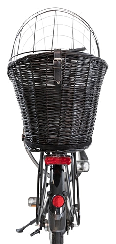 Trixie-Fahrradkorb Mit Drahtkuppel Auf Der Rückseite Schwarz